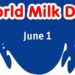 আজ বিশ্ব দুগ্ধ দিবস