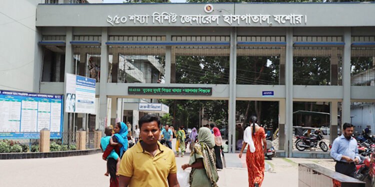 যশোরে ১ দিনের ব্যবধানে ১৬ .৪ % কমেছে শনাক্তের হার
