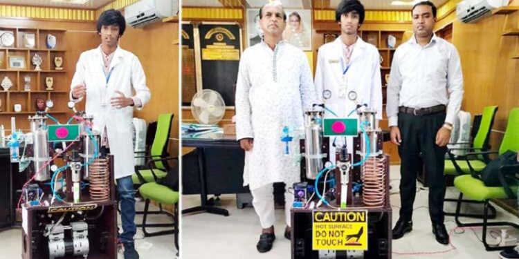 অক্সিজেন কনসেনট্রেটর আবিষ্কার করলেন স্কুলছাত্র তারিফ