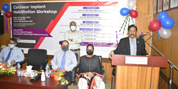 বিএসএমএমইউতে ‘কক্লিয়ার ইমপ্ল্যান্ট হ্যাবিলিটেশন’ কর্মশালা