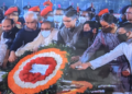 বিএসএমএমইউ’র পক্ষ থেকে শহীদ মিনারে শ্রদ্ধাঞ্জলি
