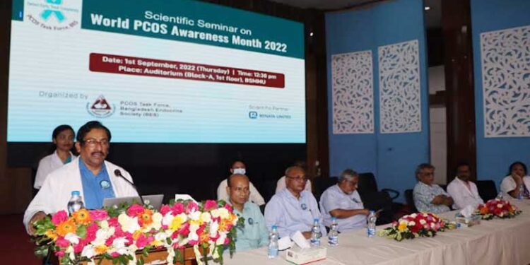 শিশু ও মাতৃমৃত্যুর অন্যতম প্রধান কারণ পিসিওএস : বিএসএমএমইউ ভিসি