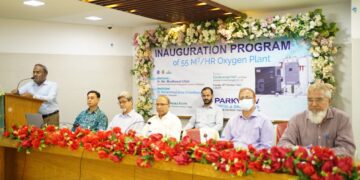 পার্কভিউ হাসপাতালে ৫৫ ঘনমিটার ক্যাপাসিটির অক্সিজেন প্লান্ট উদ্বোধন
